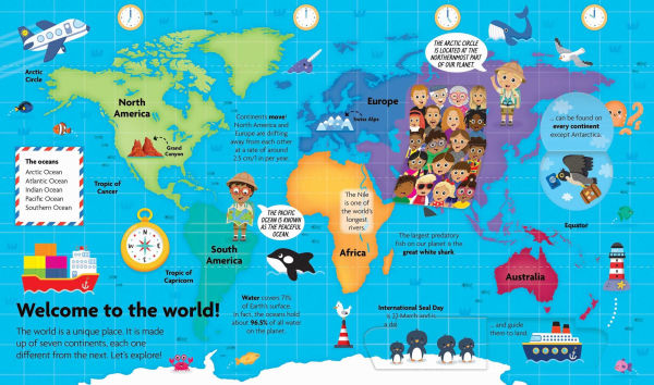 My First Picture Atlas: Lift-the-Flap Book: Board Book with Over 50 Flaps to Lift!