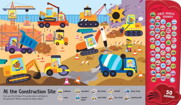 Things That Go: 50 Button Sound Book: Search & find book with 50 noises!