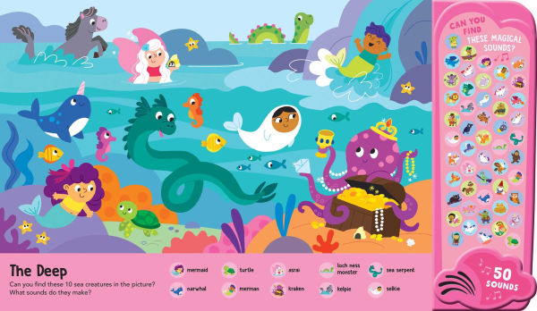 Unicorns & Mythical Creatures: 50 Button Sound Book: Search & find book with 50 noises!