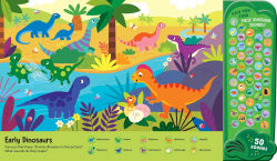 Alternative view 2 of Dinosaurs: 50 Button Sound Book: Search & find book with 50 noises!