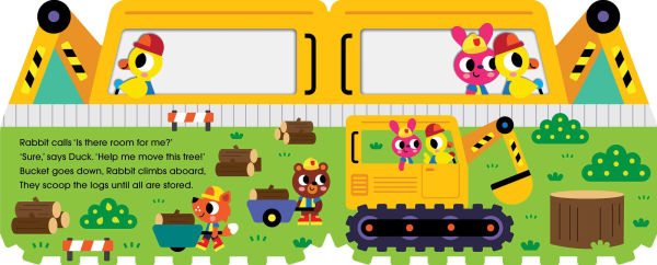 Digger's Busy Day: Shaped Board Book