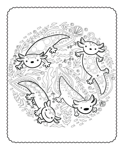 Activity Folder - Axolotl Buddies
