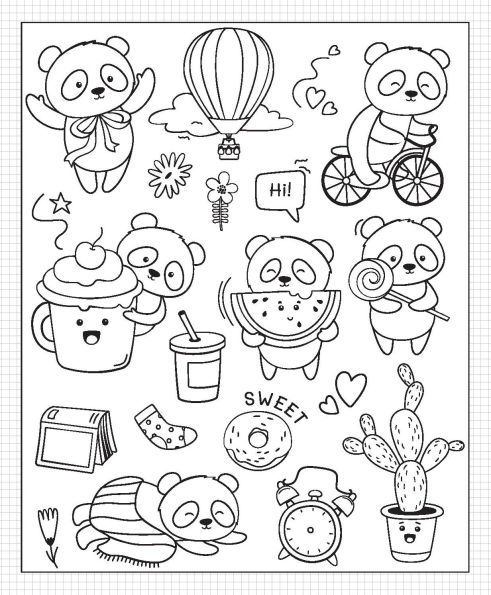 Activity Folder - So Cute! Gel Pens