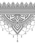 Alternative view 2 of Henna: Coloring Book: Color-Your-Own Gallery Wall Art