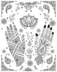 Alternative view 5 of Henna: Coloring Book: Color-Your-Own Gallery Wall Art