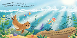 Alternative view 3 of I Love Being a Sea Otter: Padded Board Book: Picture Storybook