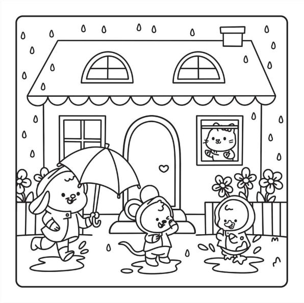 Cool Cuties: Cozy Coloring Kit: Deluxe Folder with 10 Markers!