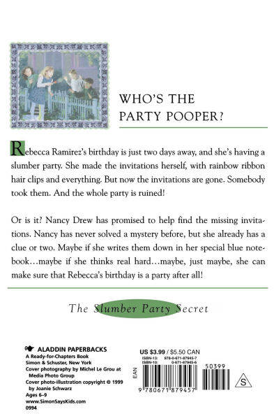 The Slumber Party Secret (Nancy Drew Notebooks #1)