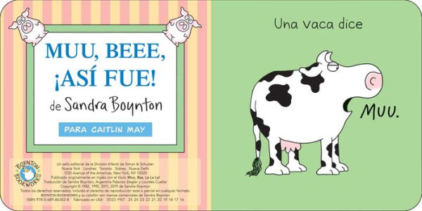 Muu, Beee, ¡Así fue! (Moo, Baa, La La La!)