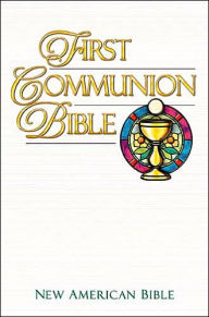 First Communion Bible: New American Bible (NAB), blue imitation leather