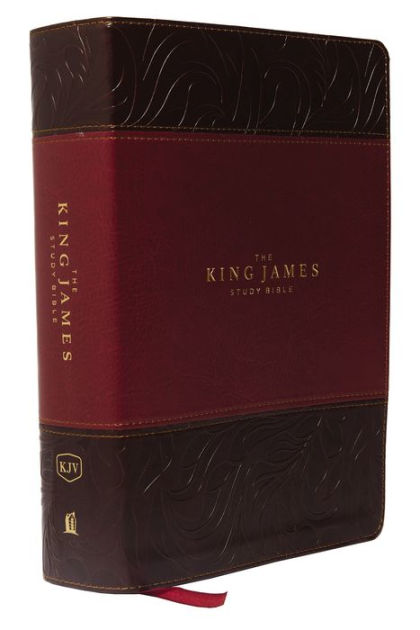 KJV, The King James Study Bible, Leathersoft, Burgundy