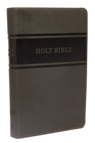 Title: KJV Holy Bible: Deluxe Gift, Gray Leathersoft, Red Letter, Comfort Print: King James Version, Author: Thomas Nelson