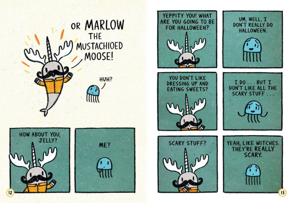 A Super Scary Narwhalloween (A Narwhal and Jelly Book #8)