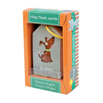 French to English Ring Flash Cards