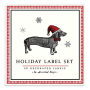 Alice Scott Christmas Dachshund Book of Labels