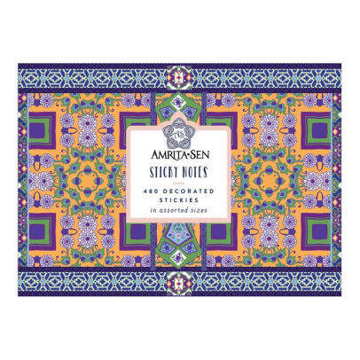 Amrita Sen Sticky Notes 480 Decorated Stickies in Assorted Sizes