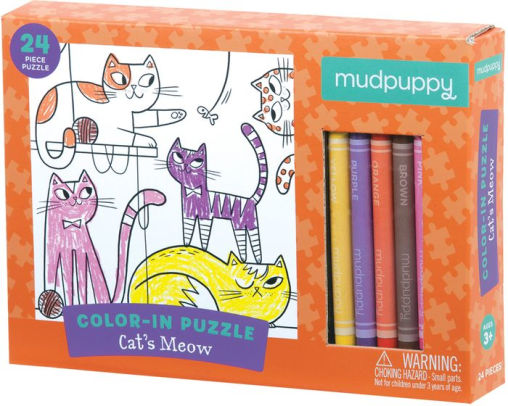 Cat's Meow Color-in Puzzle