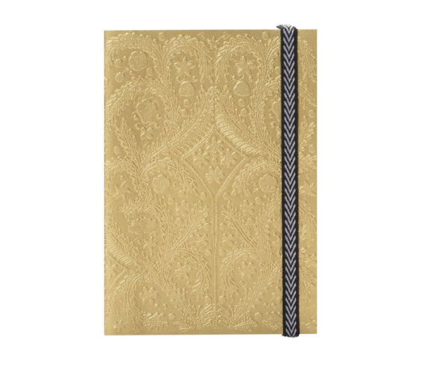 Christian Lacroix A6 Journal, Gold Paseo Pattern - 4.25