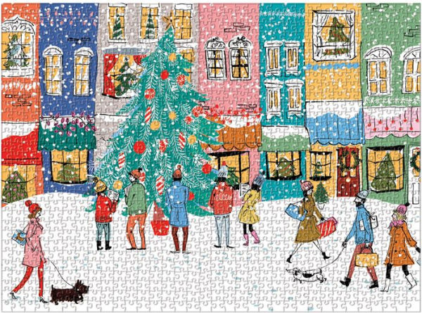 Christmas Carolers Square Boxed 1000 Piece Puzzle