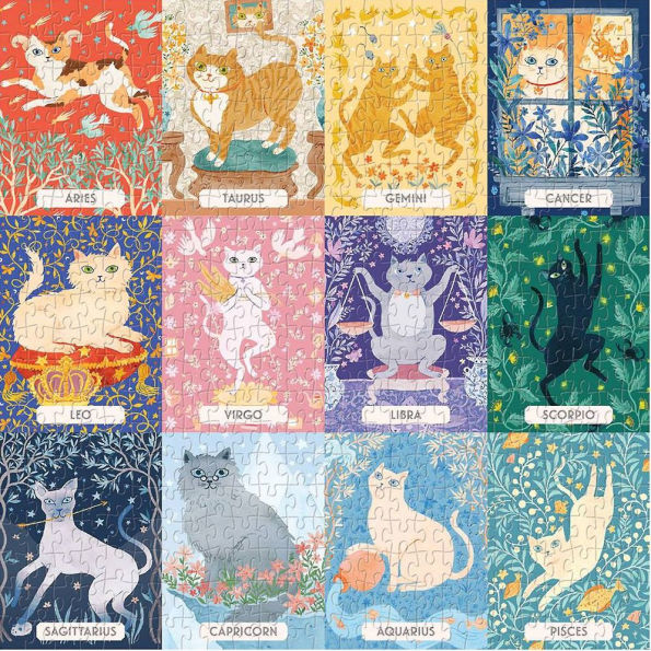 Cat Zodiac 500 Piece Puzzle