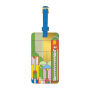 Frank Lloyd Wright Saguaro Forms & Cactus Flowers Luggage Tag