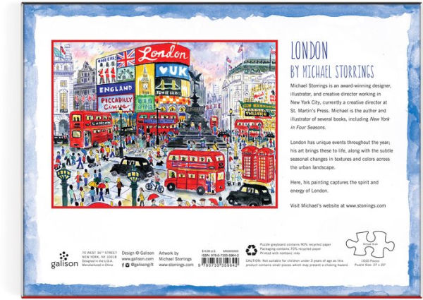 London By Michael Storrings 1000 Piece Jigsaw Puzzle