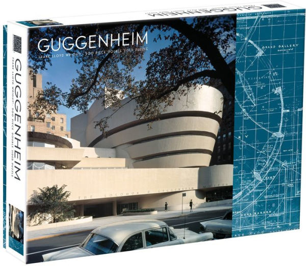 Frank Lloyd Wright Guggenheim 2-Sided 500 Piece Jigsaw Puzzle