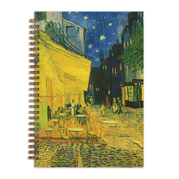 Van Gogh Terrace at Night 7 x 10 Wire-O Journal
