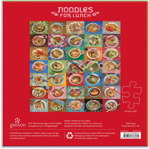 Noodles for Lunch 500 Piece Jigsaw Puzzle