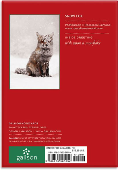 Snow Fox Holiday Notecards
