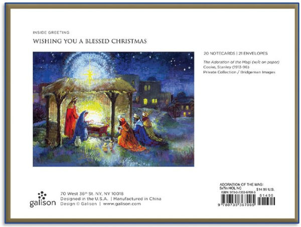 Adoration of Magi Holiday Notecards