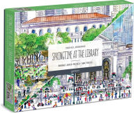 Title: Michael Storrings Springtime at the Library 500 Piece Double-Sided Puzzle