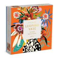 Title: Kitty McCall Leopard Vase 144 Piece Wood Puzzle