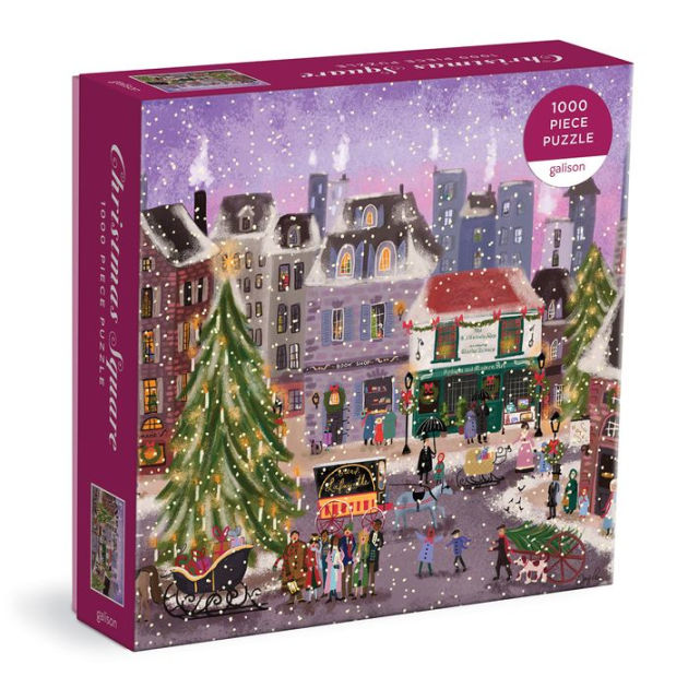 Christmas in the Village 500 Piece House Puzzle – Galison