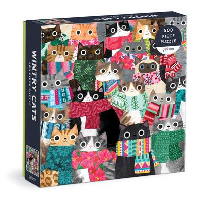 Wintry Cats 500 Piece Puzzle