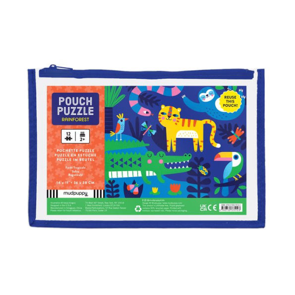 Rainforest 12 Piece Pouch Puzzle