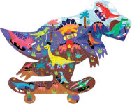 Alternative view 2 of Jurassic Skatepark 75 Piece Shaped Scene Puzzle