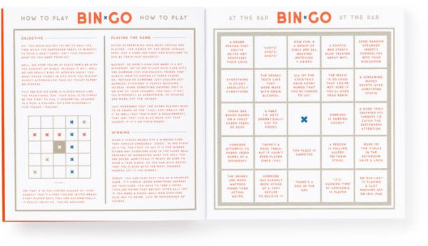 Bin-go Get A Few Drinks Bingo Book