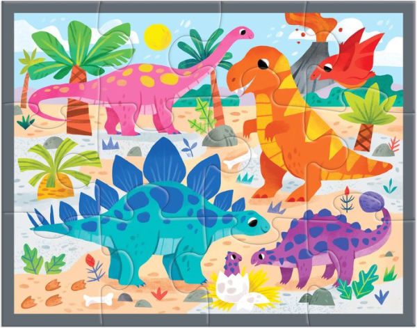 Mighty Dinosaurs 12 Piece Pouch Puzzle