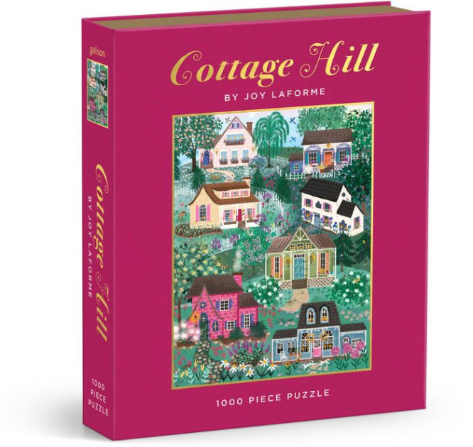 Joy Laforme Cottages on the Hillside 1000 Pc Book Puzzle by