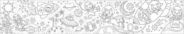 Cosmic Dreams Mini Coloring Roll