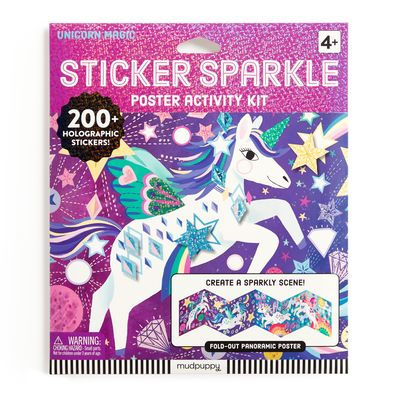 Unicorn Magic Sticker Sparkle Poster Activity Kit