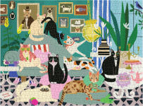 Alternative view 3 of Glamour Cats 1000 Piece Puzzle