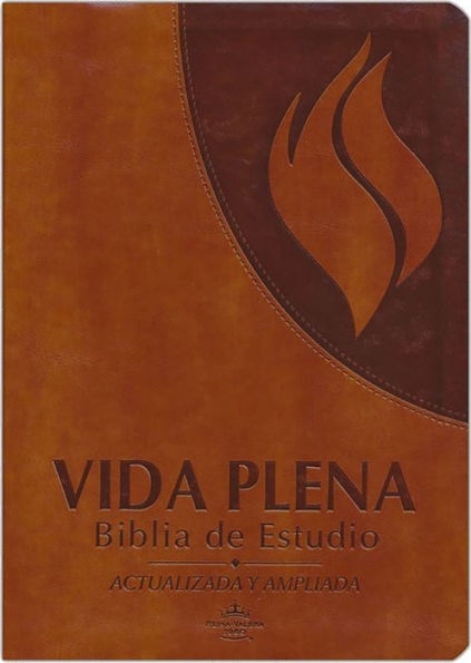 RVR 1960 Vida Plena Biblia de Estudio imitación marrón con índice / Fire Bible B rown Imitation Leather with Index