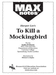 Title: To Kill a Mockingbird (MAXNotes Literature Guides), Author: Anita Price Davis