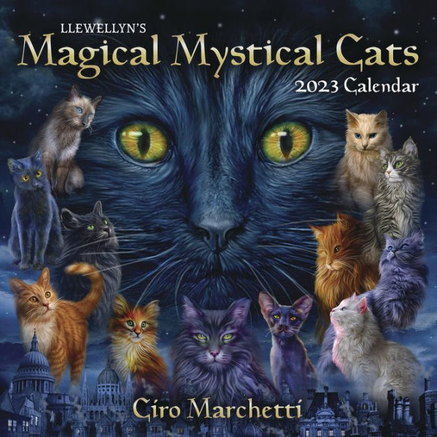 Llewellyn's 2023 Magical Mystical Cats Calendar by Ciro Marchetti