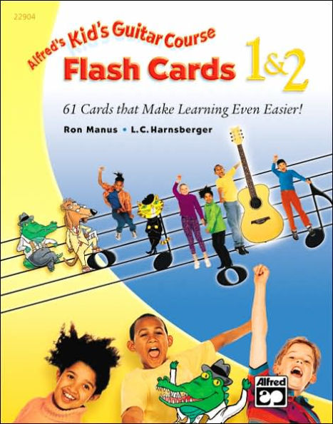 Alfred's Kid's Guitar Course Flash Cards 1 & 2: 61 Cards That Make Learning Even Easier!, Flash Cards