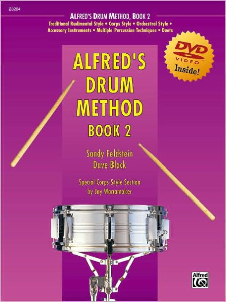 Alfred's Drum Method, Bk 2: Book & DVD (Sleeve)