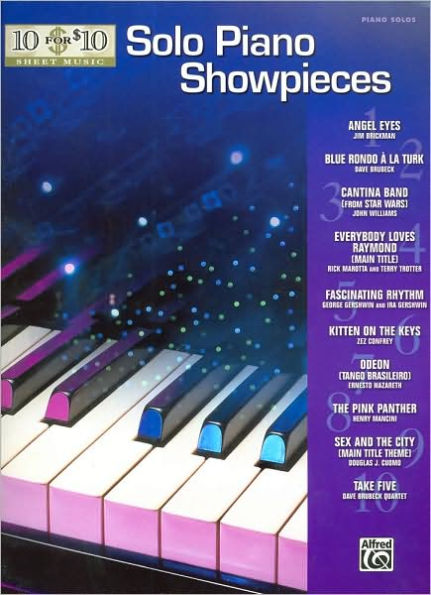 10 for 10 Sheet Music Solo Piano Showpieces: Piano Solos