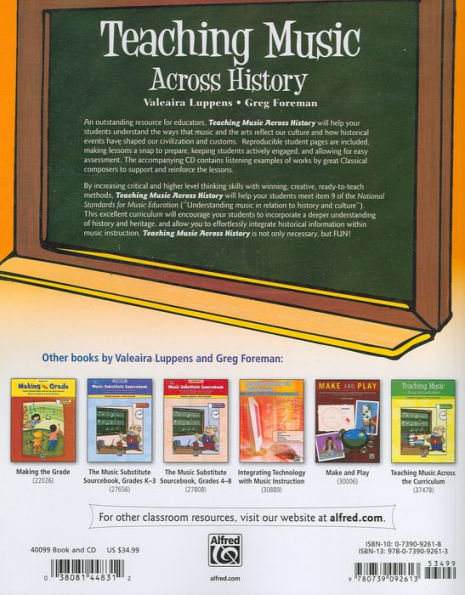 Teaching Music Across History: Book & CD